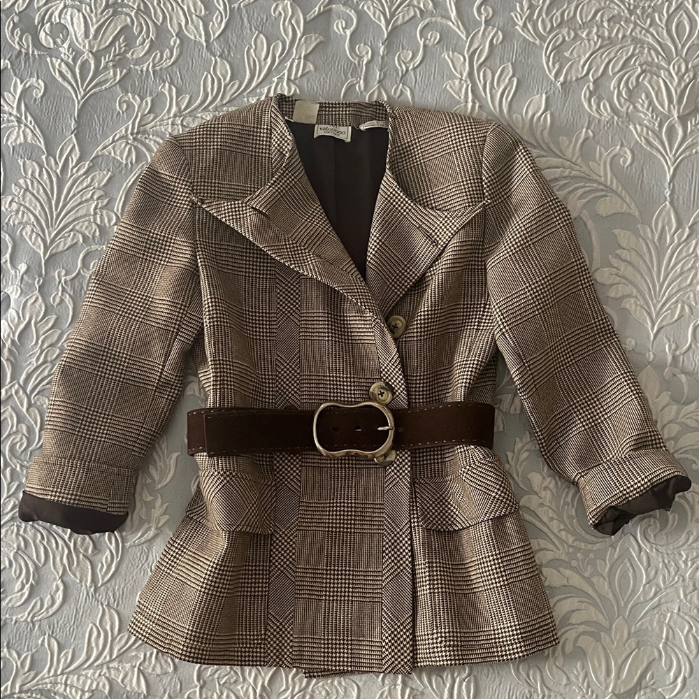 VALENTINO - Vintage Plaid Women's Jacket
